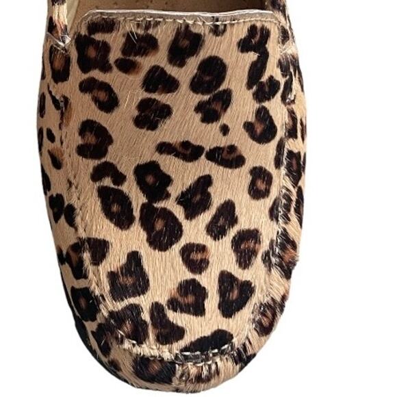 Easy Spirit Calf Fur Leopard Print Loafer Size 6.5 - Picture 3 of 8